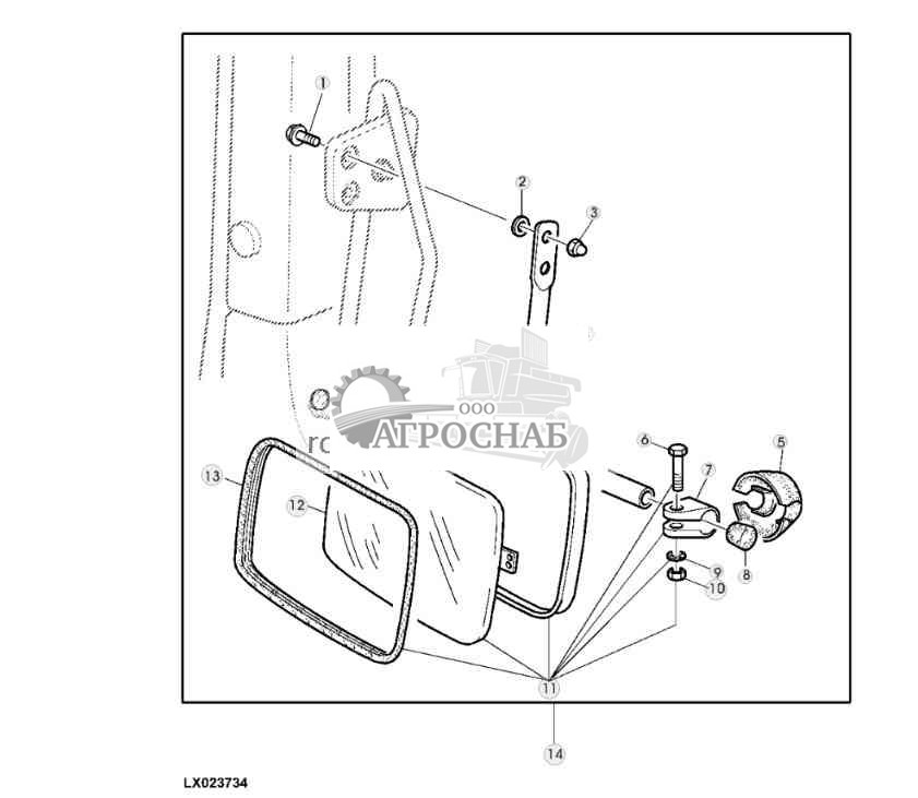 ВНУТРЕННЕЕ ЗЕРКАЛО ЗАДНЕГО ВИДА (УСТАНОВКА СЗАДИ) 